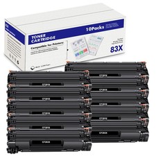 10PK Black CF283X Toner Cartridge For HP 83X LaserJet Pro MFP M225rdn M225dw picture