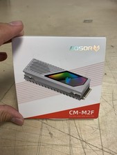 Coolmoon Adsor cm-m2f m.2 ssd heat sink with fan, White picture