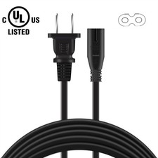 2 Prong AC Power Cord For HAPPRUN H1 Native 1080P Bluetooth Mini Projector Cable picture