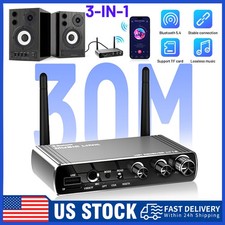 Bluetooth 5.4 Transmitter Receiver Long Range For TV Home Stereo Audio Adapter picture