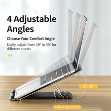 10-17 Inch Aluminum Laptop Stand Adjustable Foldable Cooling Tablet Holder picture