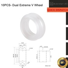 10PCS Xtreme Dual V Wheel for V-Slot 2020 2040 4080 Compatible with Openbuilds picture
