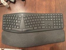 Logitech Ergo K860 Wireless Keyboard w Bluetooth & USB Unifying Receiver Dongle picture