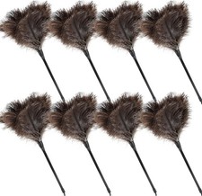 Ostrich Feather Duster 15Inch Natural Fluffy Handheld Feather Dusters Cleaning picture