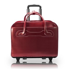 McKlein Willow Brook Leather -Red - Brand NEW *DOES NOT HAVE DETACHABLE  WHEELS* picture