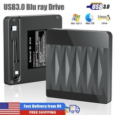 USB 3.0 External Blu ray Drive Portable CD DVD ROM Optical Drive Burner Player picture
