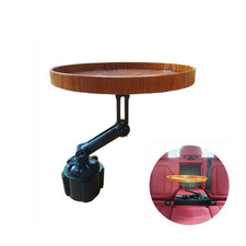 1PC Universal Car Tray & Car Desk for Laptop 360° Rotating Wood Cup Holder Table picture