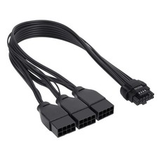 PCIe 5.0 Extension Cable, 16 Pin12+4 Male to PCIE 3x8Pin6+2 Female Extension ... picture