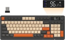 ATTACK SHARK x FREEWOLF M96 BT/2.4G Wireless Gaming keyboard with Display Screen picture