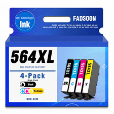 564XL Ink 4PK BK/C/M/Y Replacement for Photosmart 5520 6510 6520 5510 5525 6515 picture