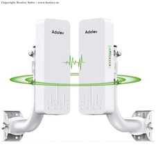 Adalov Wireless Bridge, 3KM 5.8G Point to Outdoor CPE, Long Range White picture