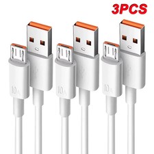 3-Pack Micro USB Fast-Charging Data Cables 1 / 1.5 / 2m Lengths picture