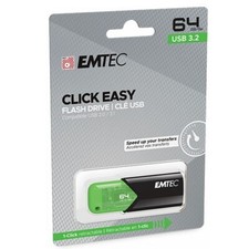 Emtec Dexxon B110 Click Easy 64GB USB 3.2 Stick Flash Drive Green Capless 20mb/s picture