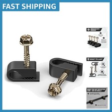 Versatile 50 Pack Cable Clips with Screws - Ultimate Cord Management Solution picture