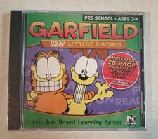 Garfield It's All About Letters and Words Win98/Me/XP Sealed - Cracked Case picture