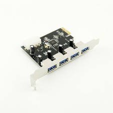 1pc PCI-E PCI Express to 4 Port High Speed USB 3.0 Hub Controller Card Adapter picture