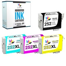 4X CMYi Replacement 252XL Ink Cartridges for Epson Workforce WF-7620 WF-7720DTWF picture