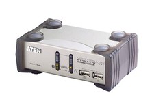 Aten CS1732A 2-Port PS/2-USB VGA/Audio KVMP Switch 2048 x 1536 Hotkey RJ-11 picture