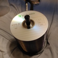 Verbatim DVD-R 4.7GB 16x 120 Min Blank Rewritable Discs 95 Pack Spindle Open Box picture