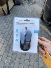 Targus USB Optical Wired Laptop Mouse Matte Black Brand New Sealed picture