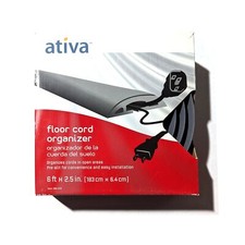 Ativa Floor Cord Organizer 6Ft Grey 284-410 NEW picture