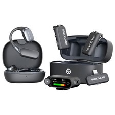 Hollyland LARK MAX 2 ULTIMATE COMBO 2-Person Wireless Lavalier Microphone (Gray) picture