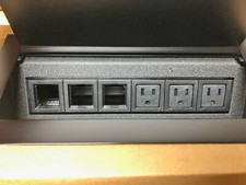 Byrne Power Data Unit Black 3-Outlet 3-Blank #9827 picture