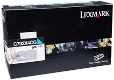 Original Lexmark C792X4CG Cyan Toner. New Sealed Box, We Ship Fast picture