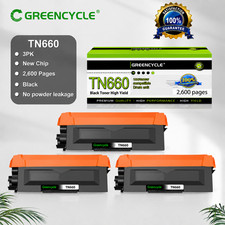 3PK TN660 TN-660 Toner Cartridge For Brother HL-L2320D HL-L2340DW HL-L2380DW picture