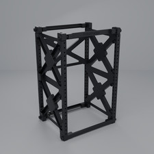 10 Inch Mini Server Rack 8U Kit Homelab Network Rack Open Frame X-Brace PETG picture