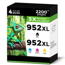 952XL Ink Cartridges 4 Pack for HP OfficeJet Pro 7740 8710 8720 picture