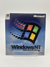 Vtg 1985~1998 Microsoft Windows NT Workstation Operating System Ver 4.0 w/CD Key picture