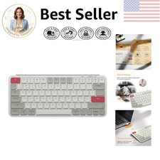 B1 Pro Ultra-Slim Bluetooth Wireless Keyboard for Mac Windows - Retro Red picture