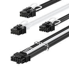 PCIe 5.0 GPU Power Cable 16pin 12VHPWR for RTX 3090 Ti 4080 4090, 3x8pin CPU picture