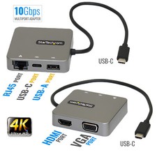 Startech Portable Travel Laptop Dock Station Hub 4k HDMI - Works w/Thunderbolt 3 picture