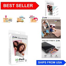 Vibrant 2x3 Instant Photo Paper 30 Count - Compatible with Polaroid Printers picture