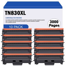 10Pack TN830 XL Toner High Yield for Brother TN-830XL HL-L2480DW DCP-L2640DW picture