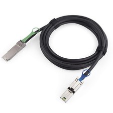 QSFP (SFF-8436) to SFF-8088 DDR Hybrid Mini SAS Cable, External Copper SAS Cable picture