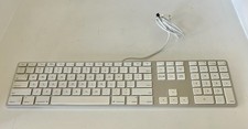 Apple A1243 Aluminum Wired Keyboard MB110LL/A🚀Full Size, Slim, Mac, Genuine OEM picture