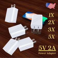 1-5Pcs 5V2A 5V 2A USB Wall Charger Power Adapter Plug Supply Charging Phone Lot picture