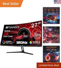 Immersive 27-Inch Curved Gaming Monitor - 2560x1440, 180Hz, Freesync Technology picture