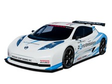 Cars 2011 nissan leaf nismo r c race racing Desk Mat Stitched picture