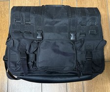 Code Alpha Black Padded Military MOLLE Tactical Laptop Messenger Bag W/ Pouches picture