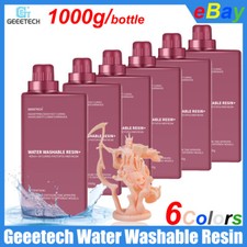 Geeetech Water Washable Resin 1000g 405nm UV-Curing Resin for LCD/DLP 3D Printer picture