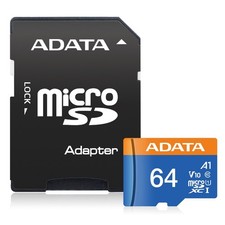 ADATA 64GB Premier Memory Card w/SD adapter Model AUSDX64GUICL10A1-RA1 picture