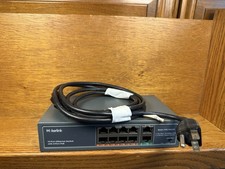 Makerlink POE-R8282GD 10-Port Ethernet Switch 8-Port PoE Gigabit Parts/Repair picture