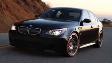 Cars bmw vehicles wheels e60 Desk Mat Stitched picture