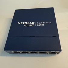 Netgear ProSAFE GS105v5 5-Port Gigabit Ethernet Unmanaged Switch Blue Metal Case picture