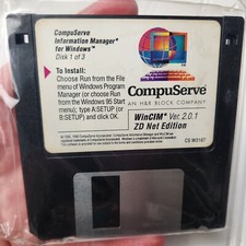 CompuServe WinCim Version 2.0.1 ZD Net Edition NEW 1996 3.5 Disk Set Of 3 picture