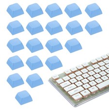 20Pcs XDA Profile Keycap Set PBT Mechanical Numeric Keypads, Light-Blue picture